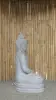 Product image 6 of the product “Seated Buddha made of Riverstone in Dhyana position - gesture of meditation, H.102,5 cm, natural. ”